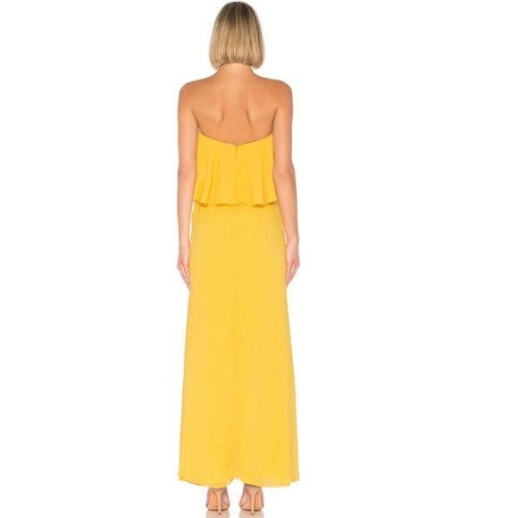 Lovers and Friends Jeadora Gown in Golden Yellow NWOT Size Small - Picture 3 of 3